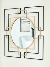 Bay Furniture Gallery - Ashley Furniture - Oceanal Mirror - Accent Mirror / Black/Gold Finish - A8010394