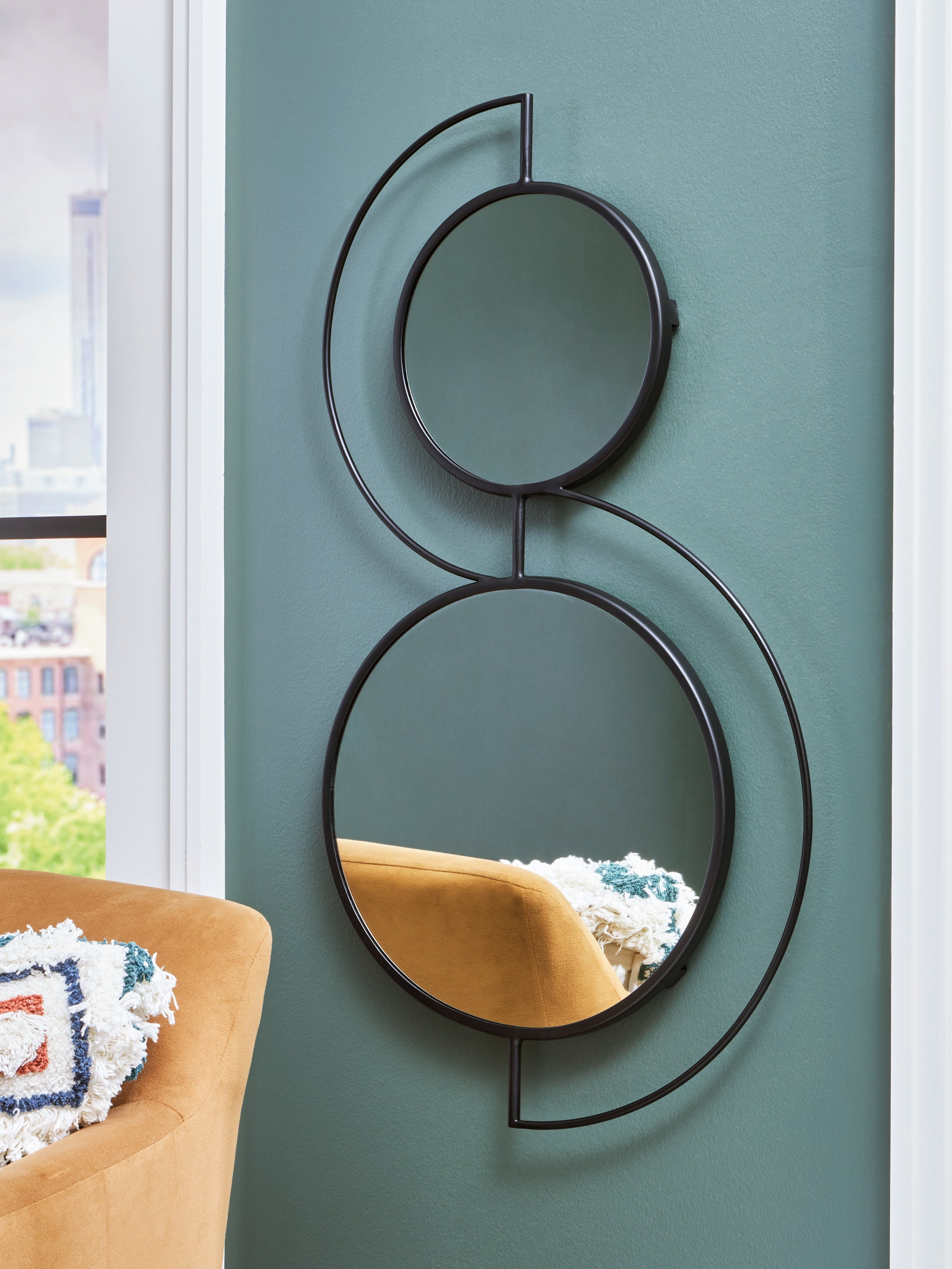 Bay Furniture Gallery - Ashley Furniture - Shayham Mirror - Accent Mirror / Black - A8010402