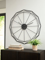 Bay Furniture Gallery - Ashley Furniture - Arkthorne Wall Decor - Wall Clock / Black - A8010429