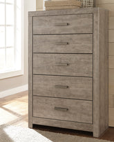 Bay Furniture Gallery - Ashley Furniture - Culverbach Bedroom - Two Drawer Night Stand / Gray - B070-92