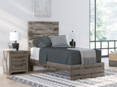 Bay Furniture Gallery - Ashley Furniture - Graystorm Bedroom - Five Drawer Chest / Brown Gray - PCB2405-46