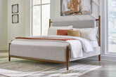Bay Furniture Gallery - Ashley Furniture - Lyncott Bedroom - King Upholstered Bed / Brown - B615B6