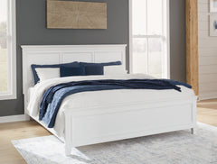 Bay Furniture Gallery - Ashley Furniture - Fortman Bedroom - Queen Panel Storage Bed / White - B680B20