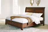 Bay Furniture Gallery - Ashley Furniture - Trellington Bedroom - Queen Sleigh Storage Bed / Brown - B716B1