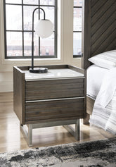 Bay Furniture Gallery - Ashley Furniture - Arkenton Bedroom - Dresser and Mirror / Grayish Brown - B786B1