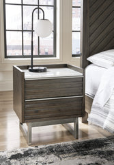 Bay Furniture Gallery - Ashley Furniture - Arkenton Bedroom - Dresser and Mirror / Grayish Brown - B786B1