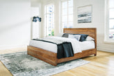 Bay Furniture Gallery - Ashley Furniture - Dressonni Bedroom - California King Panel Bed / Brown - B790B5