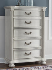 Bay Furniture Gallery - Ashley Furniture - Montelaine Bedroom - Dresser / Antique White - B795-31