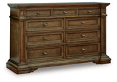 Bay Furniture Gallery - Ashley Furniture - Frantanna Bedroom - Five Drawer Chest / Brown - PCB949-46