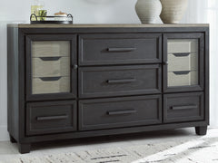 Bay Furniture Gallery - Ashley Furniture - Foyland Bedroom - Two Drawer Night Stand / Black/Brown - B989-92