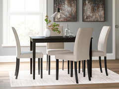 Bay Furniture Gallery - Ashley Furniture - Kimonte Dining Room - Rectangular Dining Room Table / Dark Brown - D250-25