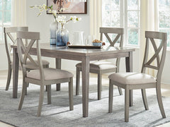 Bay Furniture Gallery - Ashley Furniture - Parellen Dining Room - Dining Chair (Set of 2) / Gray - D291-01X2