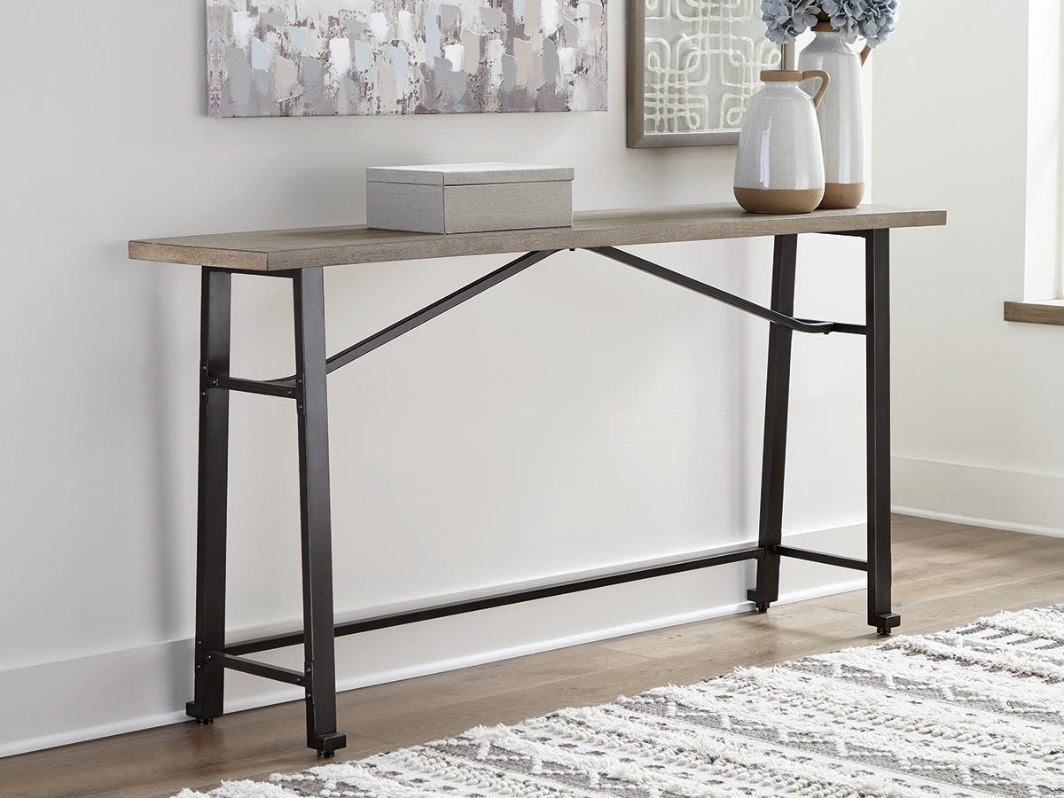 Bay Furniture Gallery - Ashley Furniture - Lesterton Dining Room - Long Counter Table / Light Brown/Black - D334-52