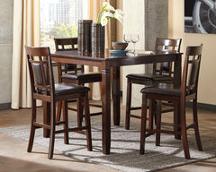 Bay Furniture Gallery - Ashley Furniture - Bennox Dining Room - Dining Room Table Set (6/CN) / Brown - D384-325