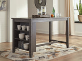 Bay Furniture Gallery - Ashley Furniture - Caitbrook Dining Room - RECT DRM Counter TBL Set(7/CN) / Gray - D388-423