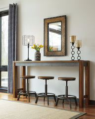 Bay Furniture Gallery - Ashley Furniture - Torjin Dining Room - Long Counter Table / Brown/Gray - D440-52