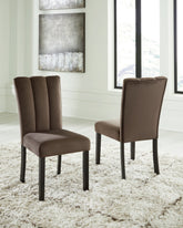 Bay Furniture Gallery - Ashley Furniture - Jeshina Dining Chair (Set of 2) - Dining Chair (Set of 2) / Mocha - PCD581-01X2