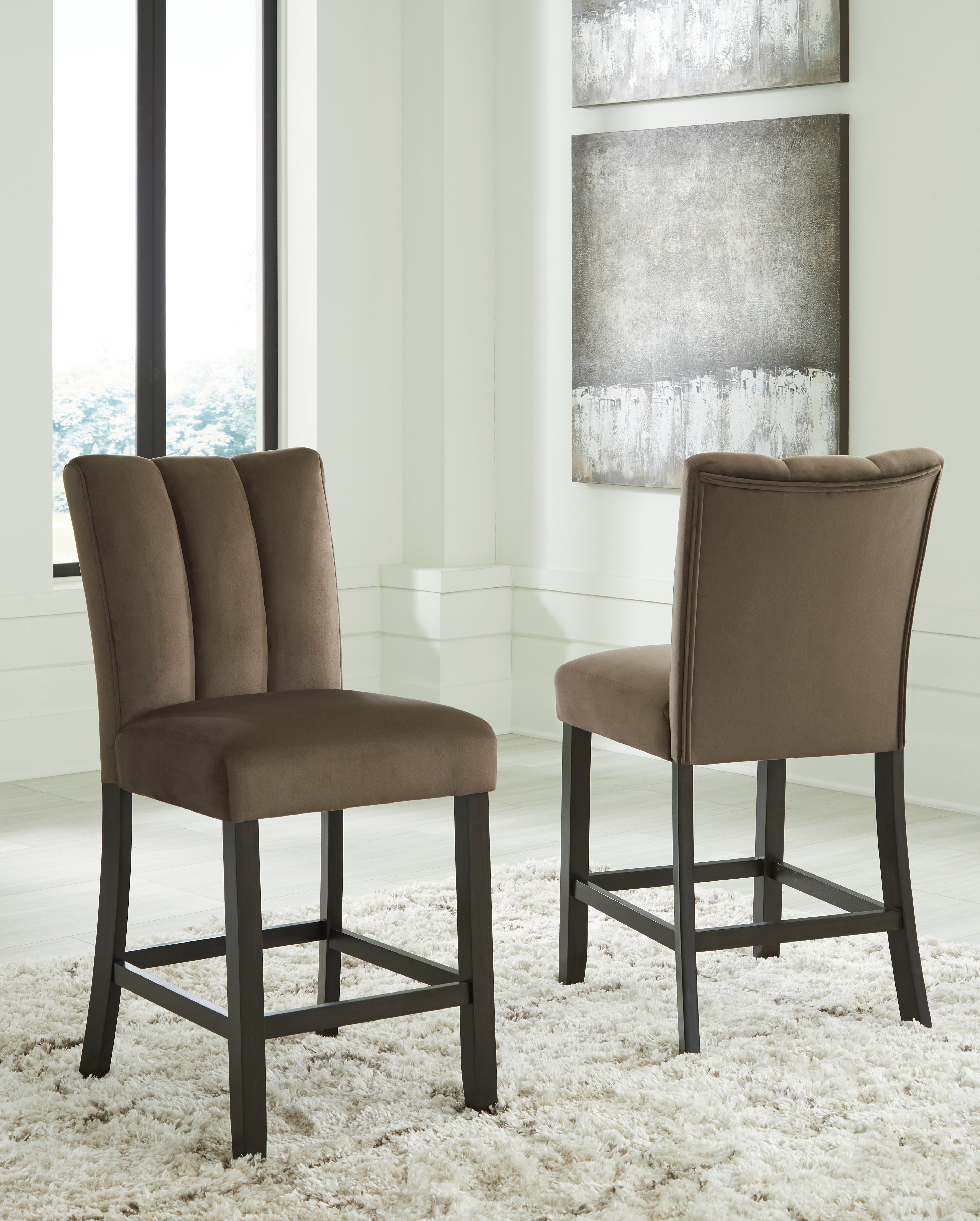 Bay Furniture Gallery - Ashley Furniture - Jeshina Counter Height Barstool (Set of 2) - Counter Height Barstool (Set of 2) / Mocha - PCD581-124X2