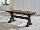 Bay Furniture Gallery - Ashley Furniture - Wildenauer Dining Room - Dining Room Buffet / Brown/Black / 59"W x 18"D x 37"H - D634-80