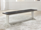 Bay Furniture Gallery - Ashley Furniture - Darborn Dining Room - Dining Table / Gray/Brown / 40"W x 78"D x 30"H - D796D3