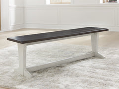 Bay Furniture Gallery - Ashley Furniture - Darborn Dining Room - Dining Table / Gray/Brown / 40"W x 78"D x 30"H - D796D3