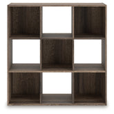 Bay Furniture Gallery - Ashley Furniture - Shallifer Nine Cube Organizer - Nine Cube Organizer / Brown - EA1104-3X3