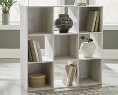 Bay Furniture Gallery - Ashley Furniture - Paxberry Nine Cube Organizer - Nine Cube Organizer / Whitewash - EA1811-3X3