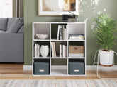 Bay Furniture Gallery - Ashley Furniture - Onita Nine Cube Organizer - Nine Cube Organizer / White - EA9630-3X3