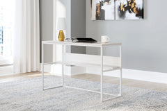 Bay Furniture Gallery - Ashley Furniture - Deznee Office Desk - Home Office Desk / White - H162-14