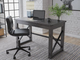 Bay Furniture Gallery - Ashley Furniture - Freedan Office Desk - Home Office Desk / Grayish Brown - H286-26