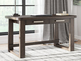 Bay Furniture Gallery - Ashley Furniture - Breckington Office Desk - Home Office Desk / Dark Brown - H556-44