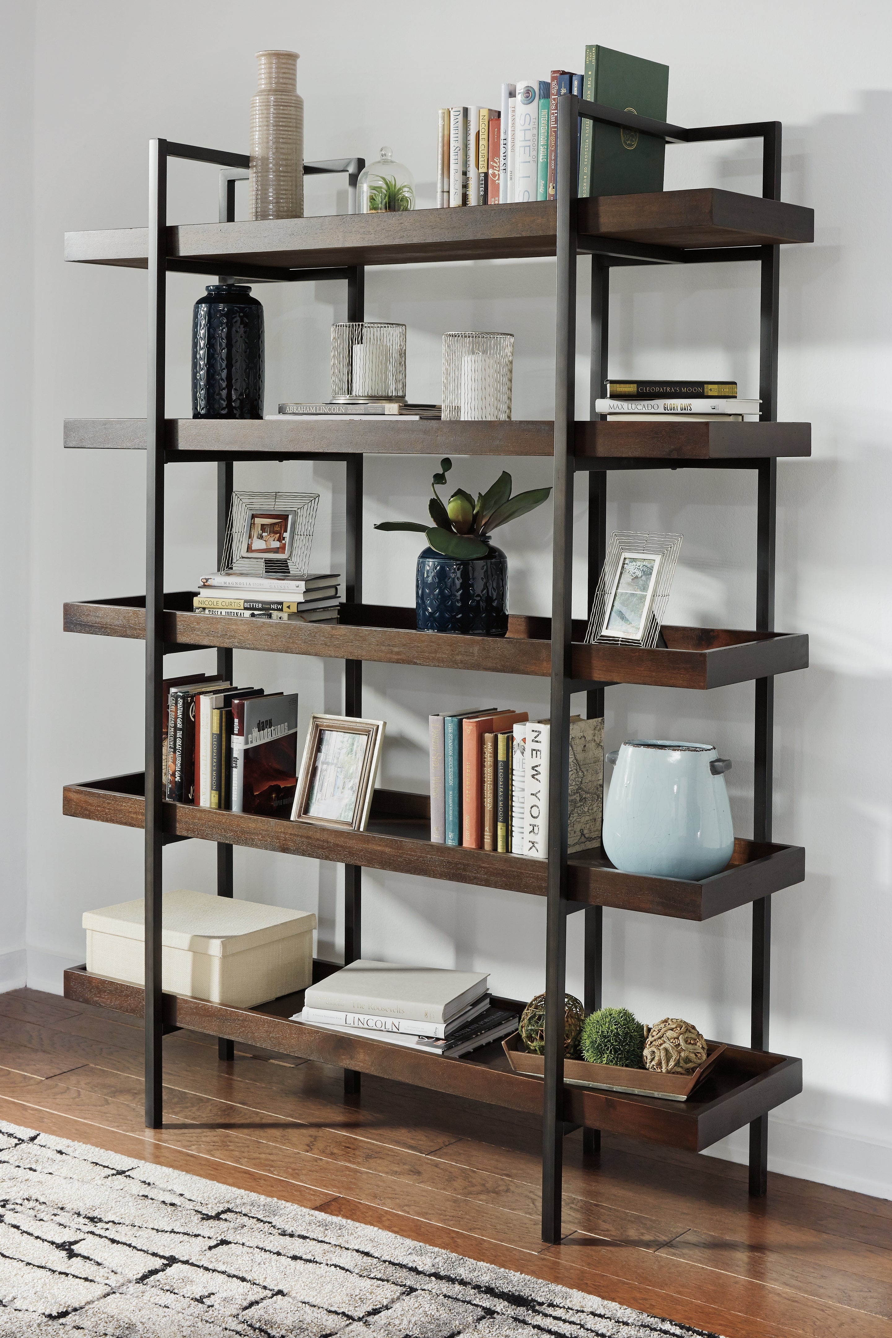 Bay Furniture Gallery - Ashley Furniture - Starmore Bookcase - Bookcase / Brown - H633-70