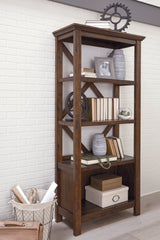 Bay Furniture Gallery - Ashley Furniture - Baldridge Bookcase - Large Bookcase / Rustic Brown - H675-17
