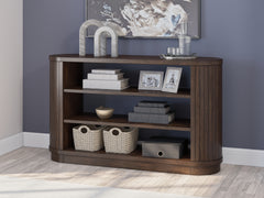 Bay Furniture Gallery - Ashley Furniture - Korestone 60" Credenza - Credenza / Warm Brown - H687-46
