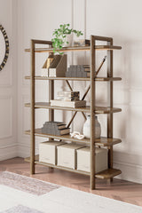Bay Furniture Gallery - Ashley Furniture - Roanhowe Bookcase - Bookcase / Brown - H769-70