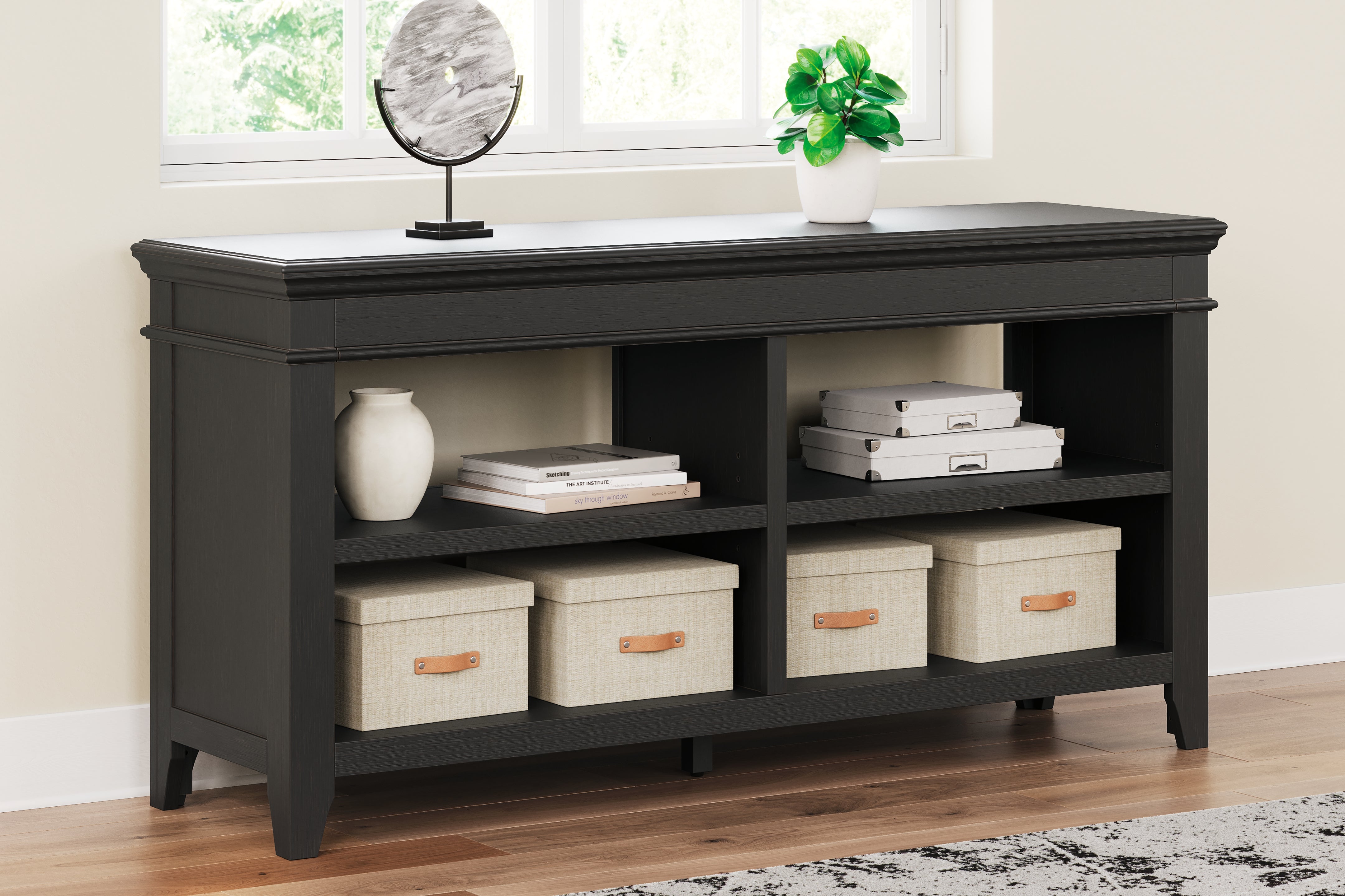 Bay Furniture Gallery - Ashley Furniture - Beckincreek Credenza - Credenza / Black - H778-46