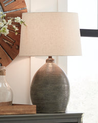 Bay Furniture Gallery - Ashley Furniture - Joyelle Lighting - Table Lamp (Set of 2) / Gray - L100744X2