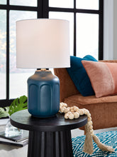 Bay Furniture Gallery - Ashley Furniture - Gierburg Lighting - Table Lamp (Set of 2) / Teal - L180214X2