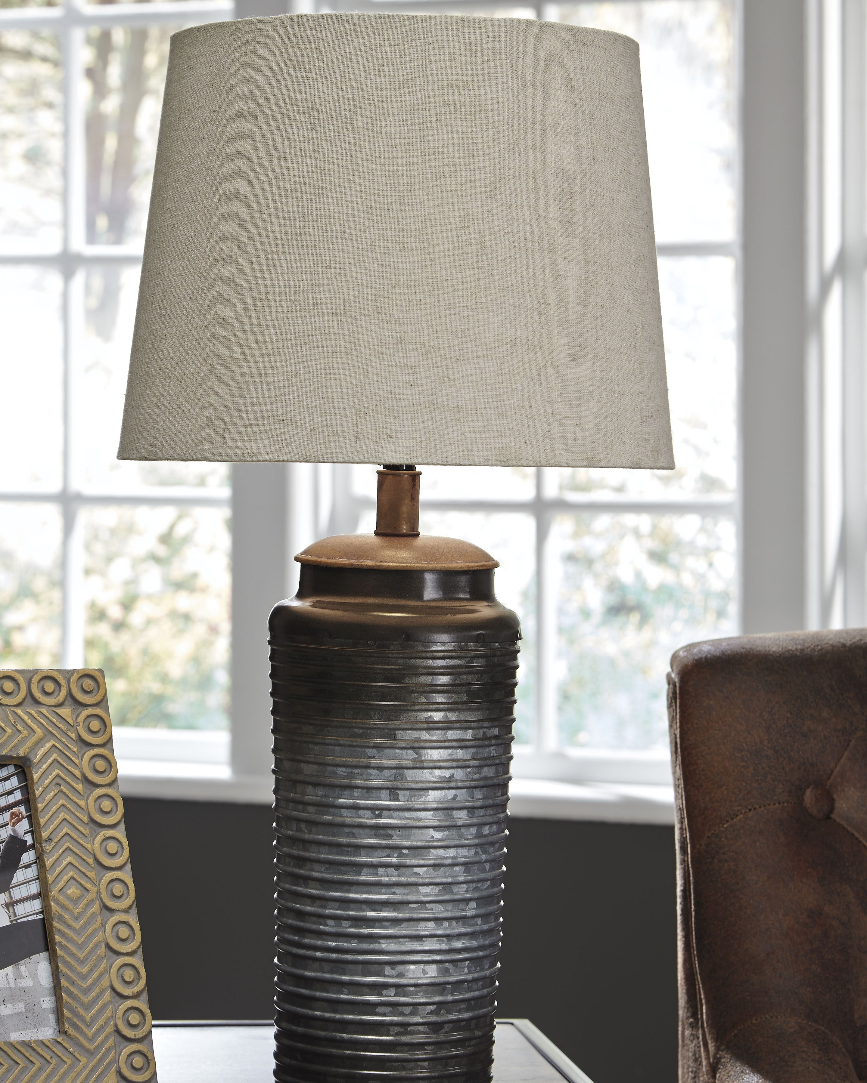Bay Furniture Gallery - Ashley Furniture - Norbert Lighting - Metal Table Lamp (Set of 2) / Gray - L204064