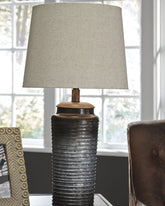 Bay Furniture Gallery - Ashley Furniture - Norbert Lighting - Metal Table Lamp (Set of 2) / Gray - L204064