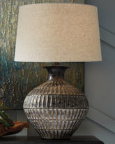 Bay Furniture Gallery - Ashley Furniture - Magan Lighting - Table Lamp (Set of 2) / Antique Bronze Finish - L207354X2
