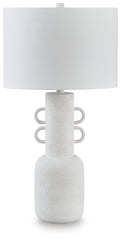 Bay Furniture Gallery - Ashley Furniture - Perringhill Lighting - Metal Table Lamp (1/CN) / Distressed White - L207504