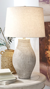 Bay Furniture Gallery - Ashley Furniture - Layal Lighting - Table Lamp (Set of 2) / Beige - L235634X2