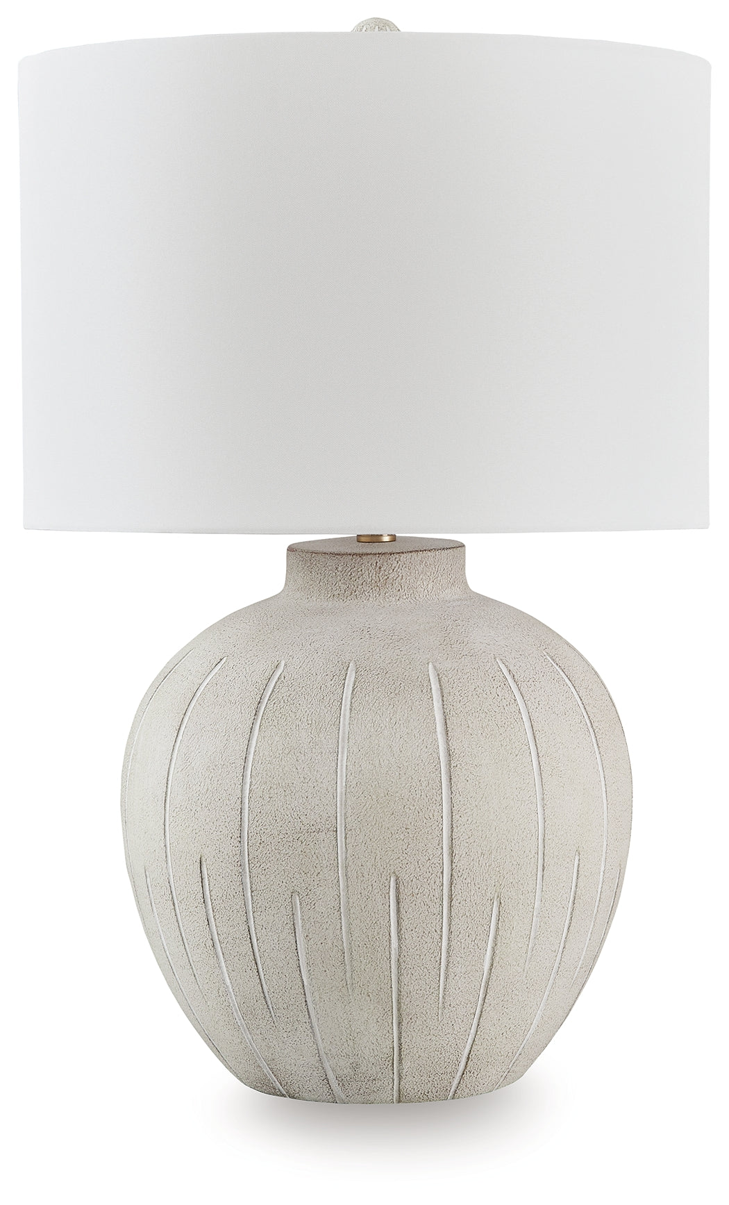 Bay Furniture Gallery - Ashley Furniture - Calbert Lighting - Poly Table Lamp (1/CN) / Warm Gray - L235824