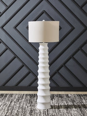 Bay Furniture Gallery - Ashley Furniture - Veraleigh Lighting - Poly Floor Lamp (1/CN) / White - L235851