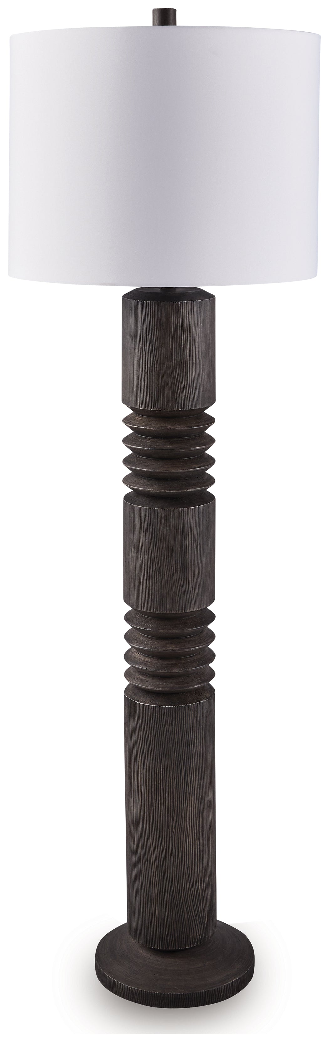 Bay Furniture Gallery - Ashley Furniture - Fainwell Lighting - Poly Floor Lamp (1/CN) / Distressed Black - L235861