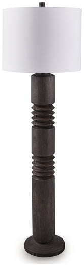 Bay Furniture Gallery - Ashley Furniture - Fainwell Lighting - Poly Floor Lamp (1/CN) / Distressed Black - L235861
