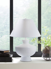 Bay Furniture Gallery - Ashley Furniture - Harelwood Lighting - Poly Table Lamp (1/CN) / White - L235934