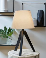 Bay Furniture Gallery - Ashley Furniture - Laifland Lighting - Wood Table Lamp (Set of 2) / Black - L329074
