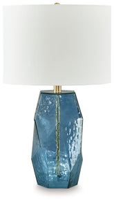 Bay Furniture Gallery - Ashley Furniture - Tallow Lighting - Glass Table Lamp (1/CN) / Blue - L430854